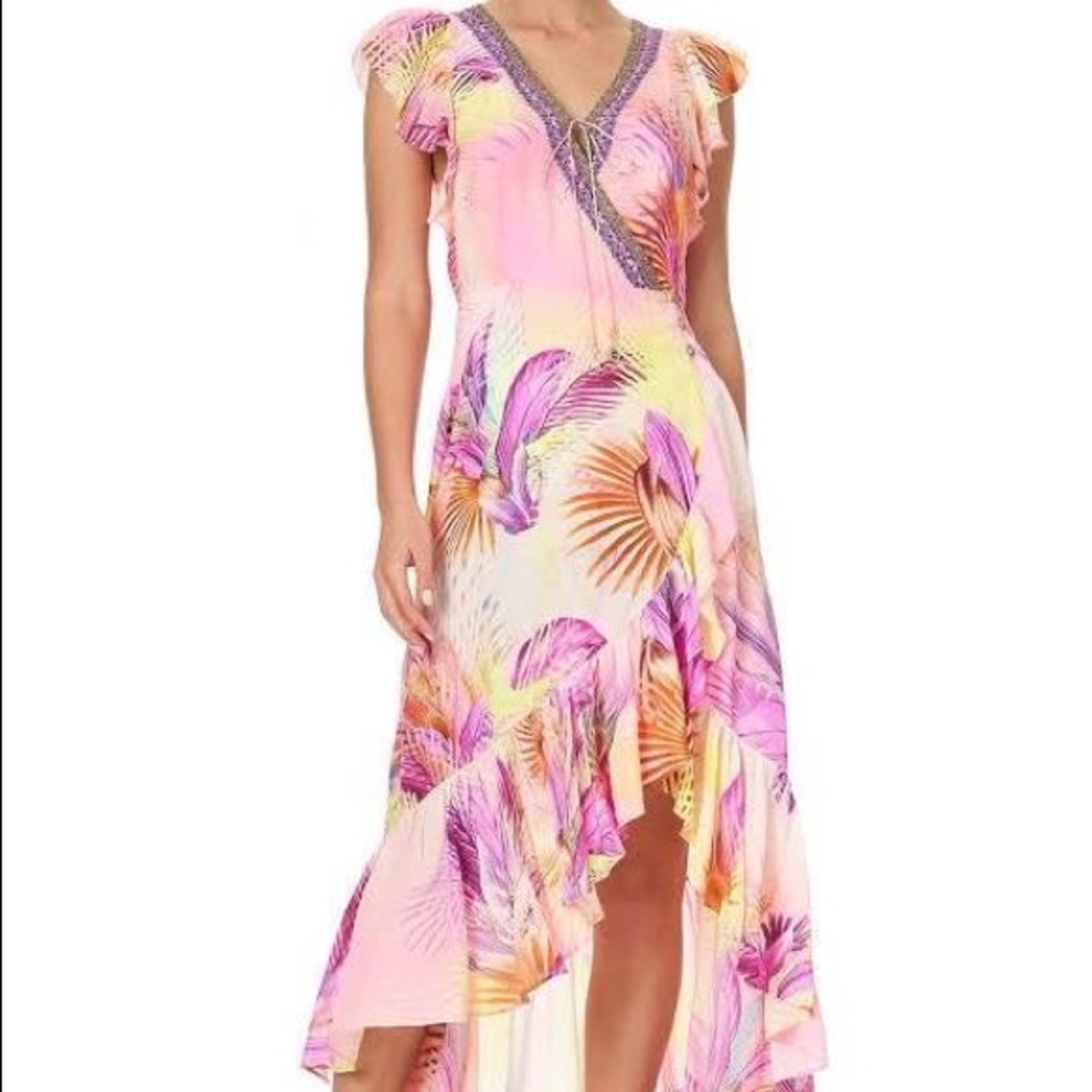 CAMILLA Ruffle Wrap Dress / Caftan